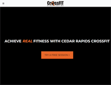 Tablet Screenshot of cedarrapidscrossfit.com